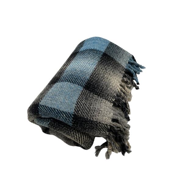 Vtg Woodward & Lothrop England Plaid Wool Small Throw Lap Blanket 50"x40" - Picture 2 of 10